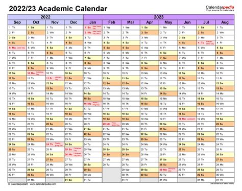 Uno Academic Calendar 2022